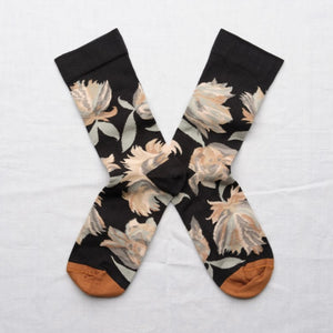 Calze Fiore Faux Noir