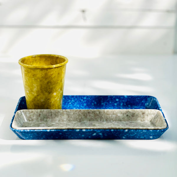 Tazza Marmorizzata gialla da scrivania