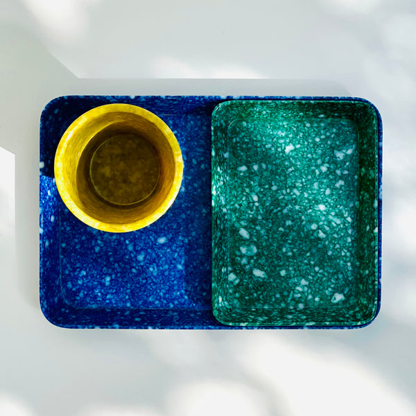 Tazza Marmorizzata gialla da scrivania