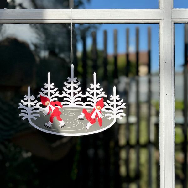 Decorazione Elfi sul Ghiaccio