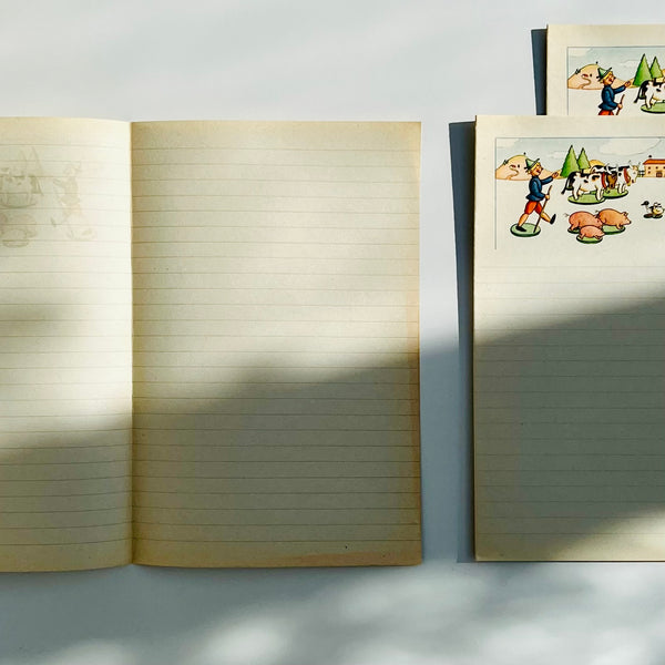Fogli di carta da lettere vintage A