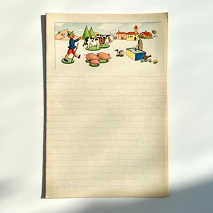 Fogli di carta da lettere vintage A