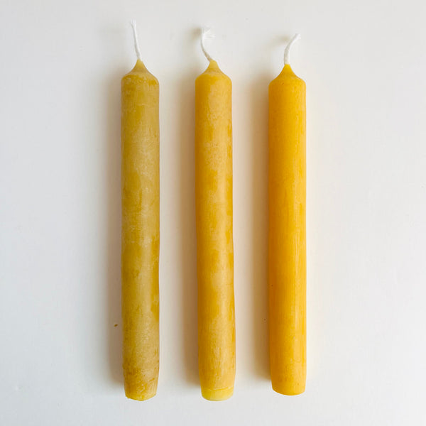 3 Candele artigianali 100% cera d’api