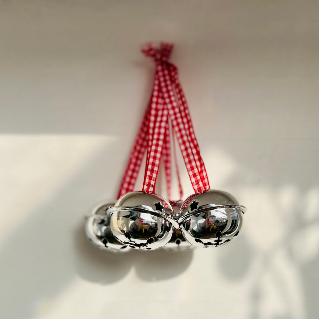 1 set di campane di cristallo natalizie, campanelli eolici festivi 1 set di campane di cristallo natalizie, campanelli eolici festivi