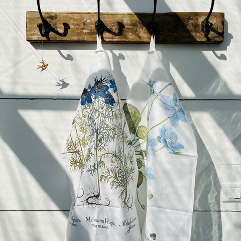 Coppia canovacci Fiori Blu